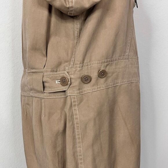 Polo Ralph Lauren 100% Lyocell Utility Romper 12 Tan Romper NWT Summer Casual - Picture 13 of 14